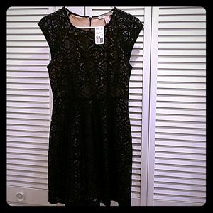 F21 Short black lace dress